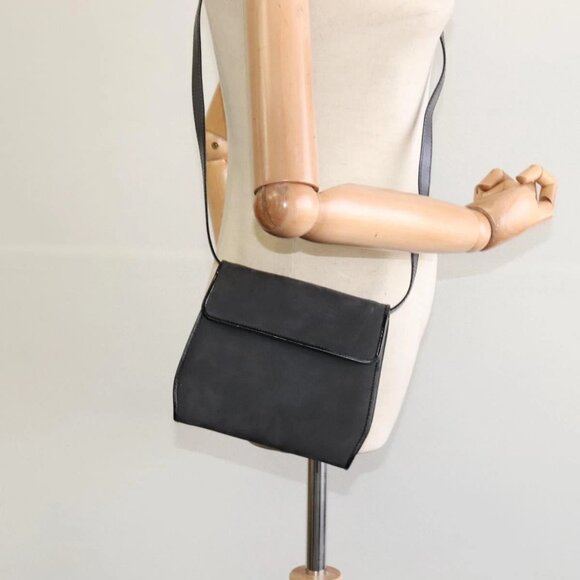 Salvatore Ferragamo Shoulder Bag Suede Gray Auth - Picture 15 of 16